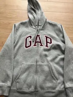 00s oldgap 人気カラー 赤ロゴ 短丈 ジップパーカー y2k - メルカリ
