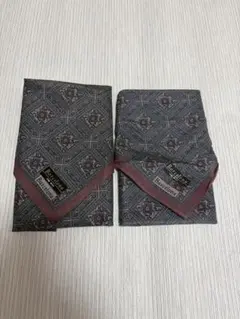 バルセロナ ハンカチ 2枚セット メンズ 総柄