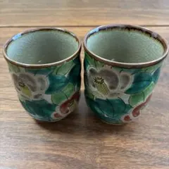清水 京焼 陶葊 湯飲みペア 椿 - メルカリ
