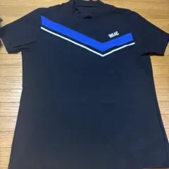 WAAC 半袖 モックネック シャツ ネイビー　Mのサムネイル