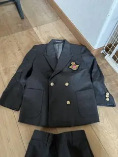 ダークグレー ダブルブレストスーツ ショートパンツ付きLORDGENT