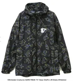 goslowcaravan×ポケモンコラボ ピカチュウ総柄マウンテンパーカー