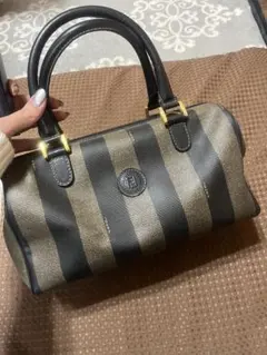 美品 ヴィンテージ FENDI ペカン ミニボストン バッグ