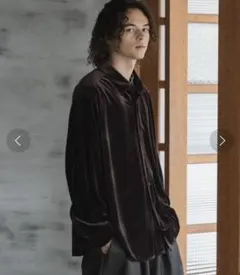 Casper John ハイドレープコーデュロイシャツ ブラウン Sサイズ