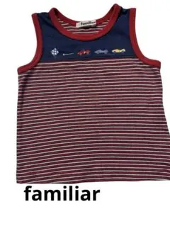 familiar ストライプ タンクトップ