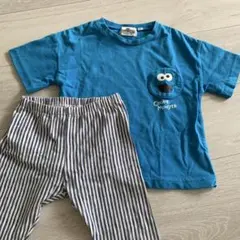 セサミストリート クッキーモンスター 半袖 Tシャツ レギンス 100cmのサムネイル