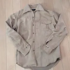 COMME CA ISM ベージュ長袖シャツ L