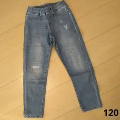 ユニクロダメージデニムパンツ120女の子