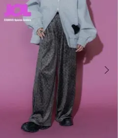 JEANASIS【MIKU企画】リラックスベロアパンツ 新品 ジーナシス【MIKU企画】リラックスベロアパンツ ブラック - メルカリ