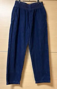 GU デニムシェフパンツユニセックスM裾上げ跡あり