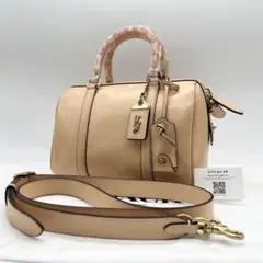 希少✨COACH　ルビー　サッチェル 25　ショルダーバッグ　2way　ベージュ