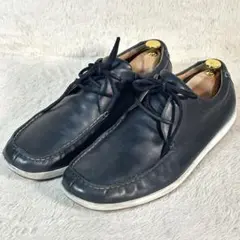 【Clarks】クラークス レザー チロリアンシューズ ネイビー UK10.5