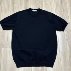 美品 GARAGE ORIHICA 半袖ニット ブラック Sサイズ