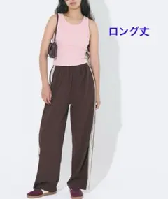 ネット完売商品！Coca カットジョーゼット サイドラインパンツ