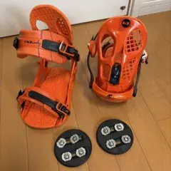 K2 スノーボード　ビンディング Mサイズ　オレンジ