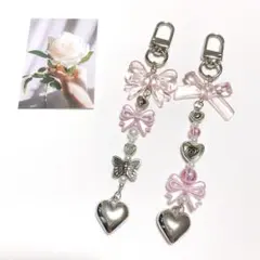 10 ビーズキーホルダー ピンク コレクトブック 韓国 y2k ハート