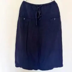 ✨一点限り✨　ボトムス　ウール　バルーンスカート ネイビー