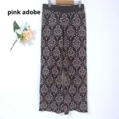 3.6 ピンクアドベ イージーパンツ 総柄 ウエストゴム カジュアル 伸縮性