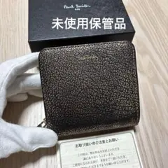 ★未使用★ポールスミス　財布　折り財布　ブラック　ゴールド