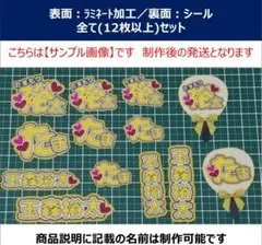 玉森 裕太 ミニ　うちわ文字　ステッカーシール