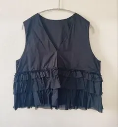 【新品】URBAN RESEARCH フリルベストジレブラウスのサムネイル