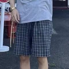 vintage polo チェックハーフパンツ　デカ履きのサムネイル