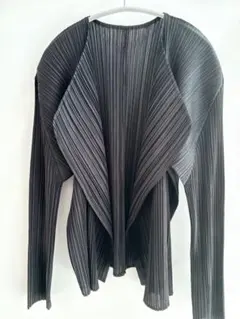 PLEATS PLEASE 21ss ノーカラージャケット ゼブラ柄 L 美品 - メルカリ
