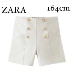 ZARA KIDS ゴールドボタン バミューダパンツ