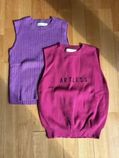 ノースリーブニット 2点セット