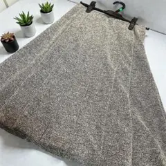 M*a様 グレー プリーツスカート ひざ丈