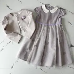 ELLE EN NOIR ✨ワンピースセットアップ　コサージュ付　卒入園式115