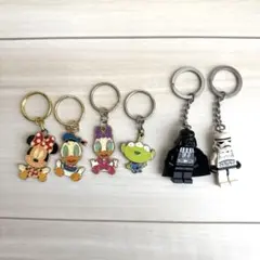 東京ディズニーリゾート キーホルダー6個セット