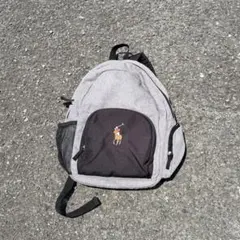 ラルフローレン　リュック　バッグパック　キャンバス　グレー y2k swagのサムネイル