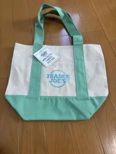 新色　TRADER JOE'S ミニトート　パステルカラーグリーン
