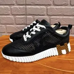 HERMES エルメス バウンシング レザー×メッシュ スニーカー 美品 現行 2026年最新】HERMESバウンシングの人気アイテム - メルカリ