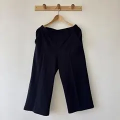 コムサイズム　ワイドパンツ　ガウチョパンツ　ネイビー