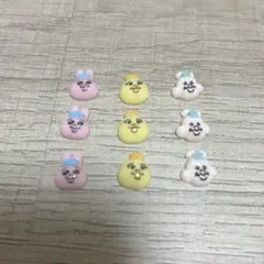 おぱんちゅうさぎ んぽちゃむ きみまろ ネイルパーツ9個セット+おまけ