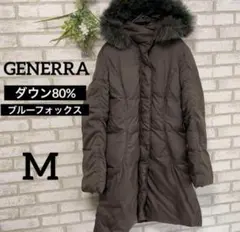 ジェネラ＊ダウンジャケット＊希少＊ブルーフォックスファー＊防寒＊暖か＊上品＊M