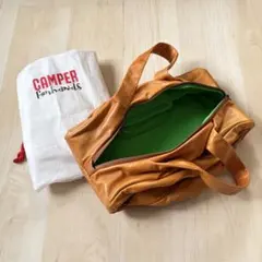 CAMPER カンペール レザーバッグ キャメル 収納袋付き　ハンドバッグのサムネイル