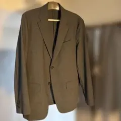 感動ジャケットウールライク　ダークグレーLサイズ