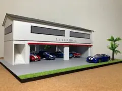 ミニカー専用ジオラマ：1/43 世田谷ベースタイプガレージ（ショールーム仕様）のサムネイル