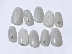 【2640】ワンホン韓国　ネイルチップ　マムシ指