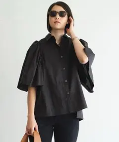 今季完売商品★ガリャルダガランテ ボリュームスリーブブラウス　ブラック