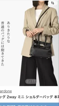 Andrea Cardone 2way ミニショルダーバッグ 本革のサムネイル