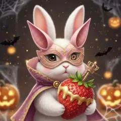 魔法使いのウサギ イラストポスター額付き発送大判 魔法使いのウサギ イラストポスター額付き発送大判 - メルカリ