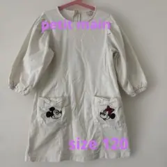 【美品】petit main Disneyワンピース　120