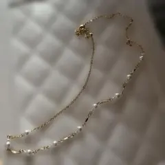 ゴールドメッキ パール ネックレス