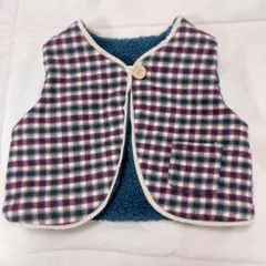 petit main リバーシブルベスト　70