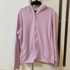 【新品未使用】ユニクロ　 ピンク系　フルジップ フーディ　パーカー　サイズXL