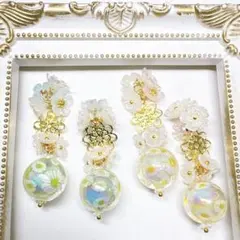 ฅ❤️ レジン ねこ 猫 花 目印 アンブレラマーカー チャーム
